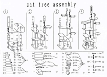 Katzen-Kratzbaum XXL Taurus. große und schwere Katze, deckenhoch 6