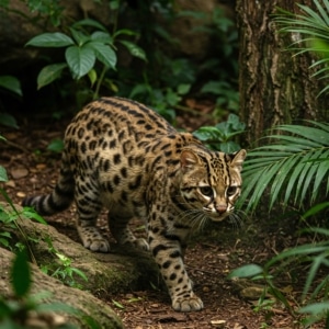 Asiatische Leopardkatze - Vorfahr der heutigen Katzenrasse Bengalkatze